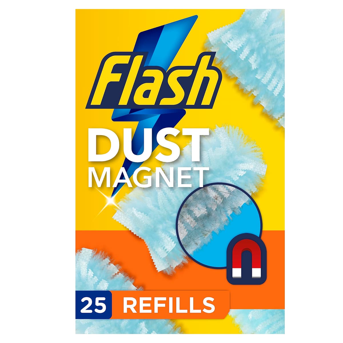 Flash Duster Dust Magnet Refills, Fluffy Dusters Refills, 25 Scented Dusters (5x5), Effective on 100% of Dust, Dust Magnet — view 9