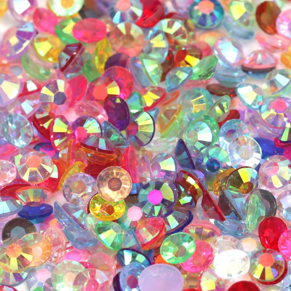1000pcs 4mm Flat Back Non-Stick Rhinestone Crystal Diamantes Nail Art & Craft Scrapbooking Embellishments 90 Available Colours (4mm, AB Clear #A13) — view 7