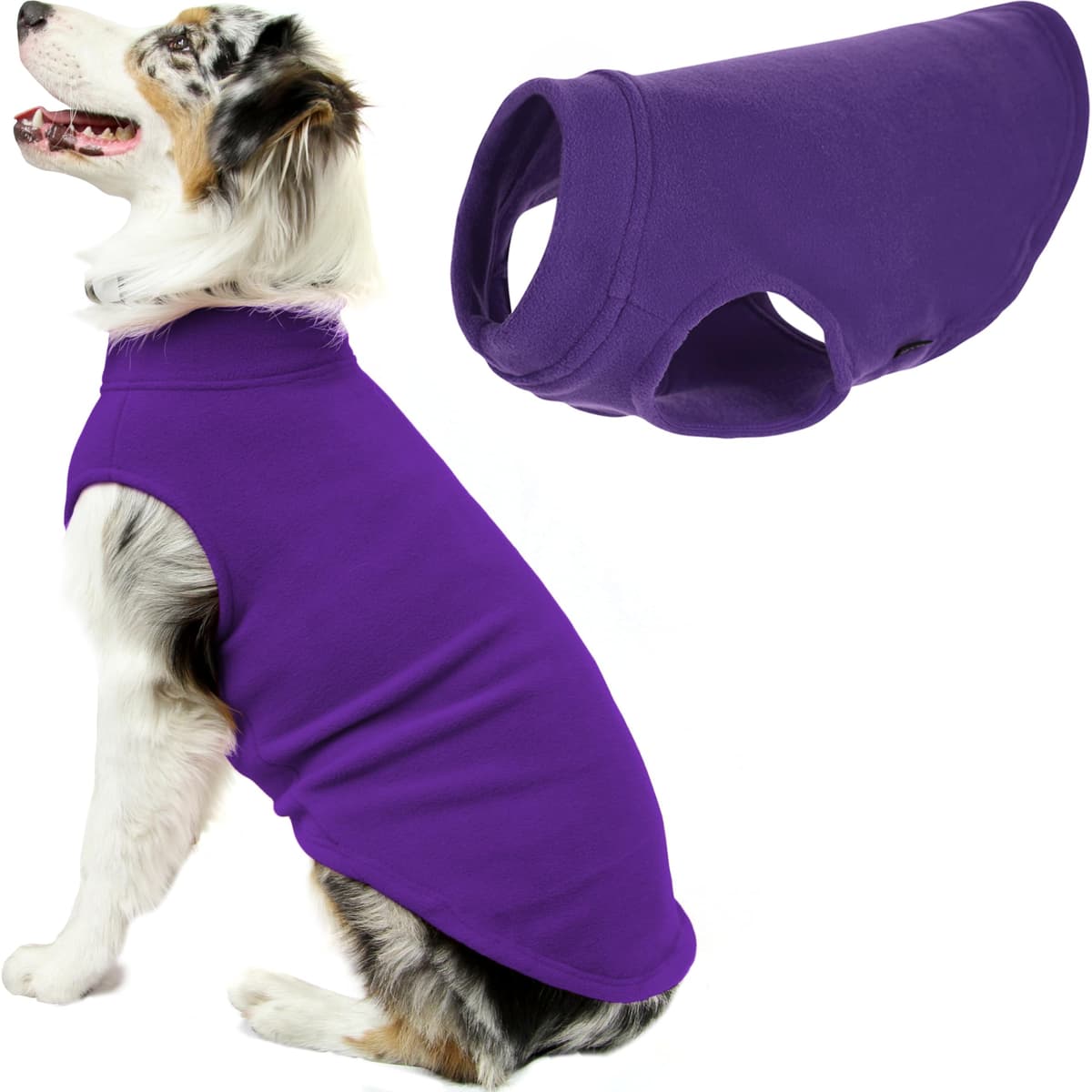 Gooby Stretch Fleece Pull Over Cold Weather Dog Vest, 2X-Large, Black — view 17