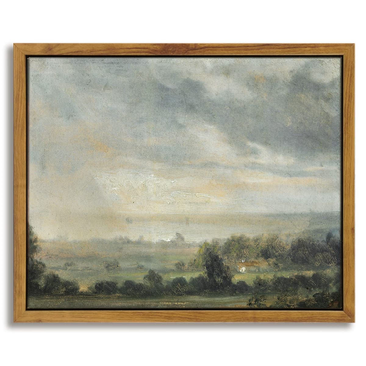 InSimSea Framed Canvas Wall Art, Meadow with Flowers Painting, Landscape for Living Room, Bedroom, Home, Bathroom Decor, 8x10 — view 211