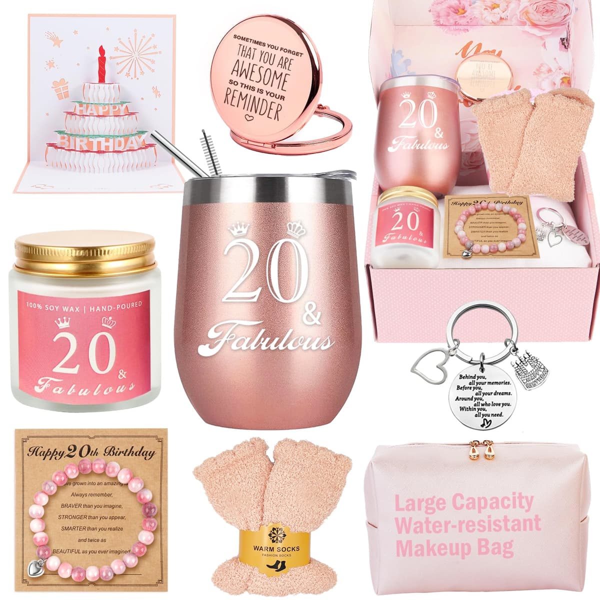 Awfrky Birthday Gifts for Women, Birthday Gift Box Set for Woman Best Friends Female Sister Mom Daughter Wife Her Girlfriend Coworker Bestie, Unique Gifts for Women — view 24
