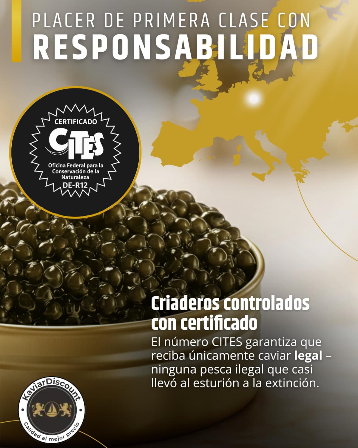 Osietra Kaviar Select - Cuchara de nácar (125 g) Cría de la UE — view 5