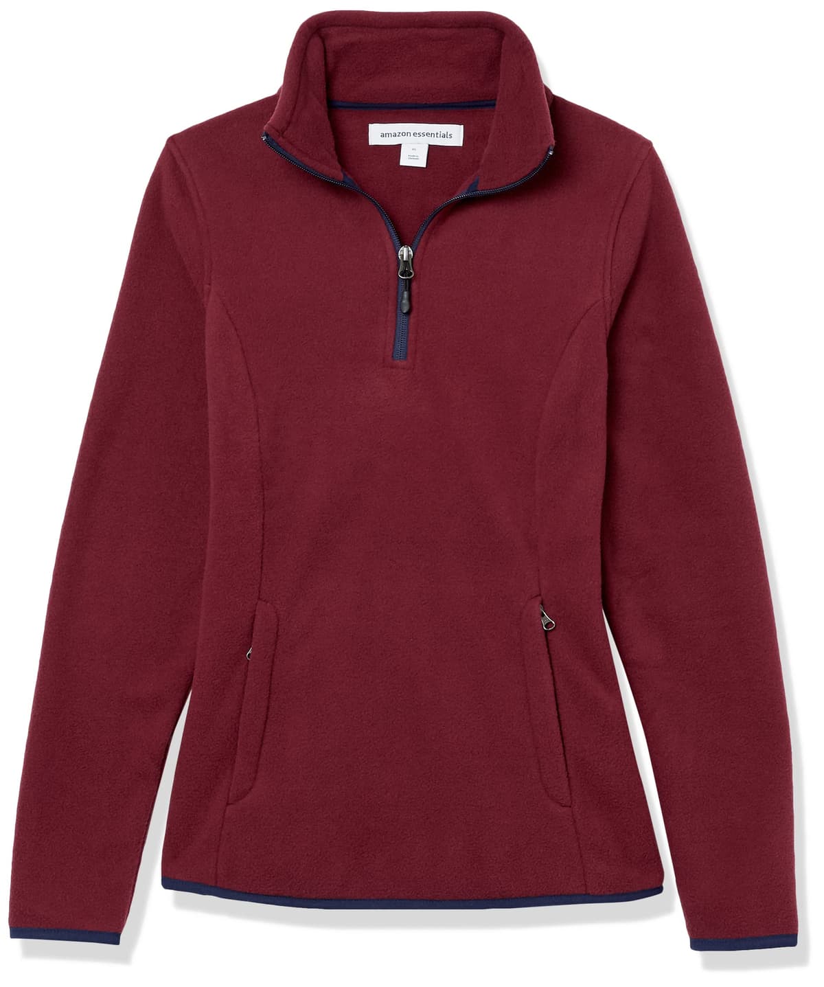 Amazon Essentials Chaqueta de Forro Polar con Cremallera de un Cuarto, Manga Larga y Ajuste Clásico - Colores interrumpidos Mujer — view 6