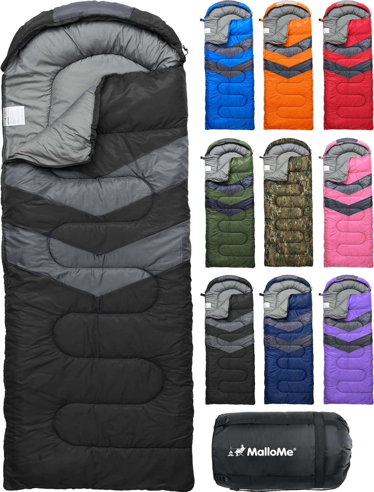 MalloMe – Saco de Dormir para Adulto, niño, Invierno, Verano, Primavera, otoño, plumón para 1 Persona, Impermeable, Bolsas de Dormir y Senderismo – Bolsa de Dormir Ultraligera, compacta para Dormir — view 29