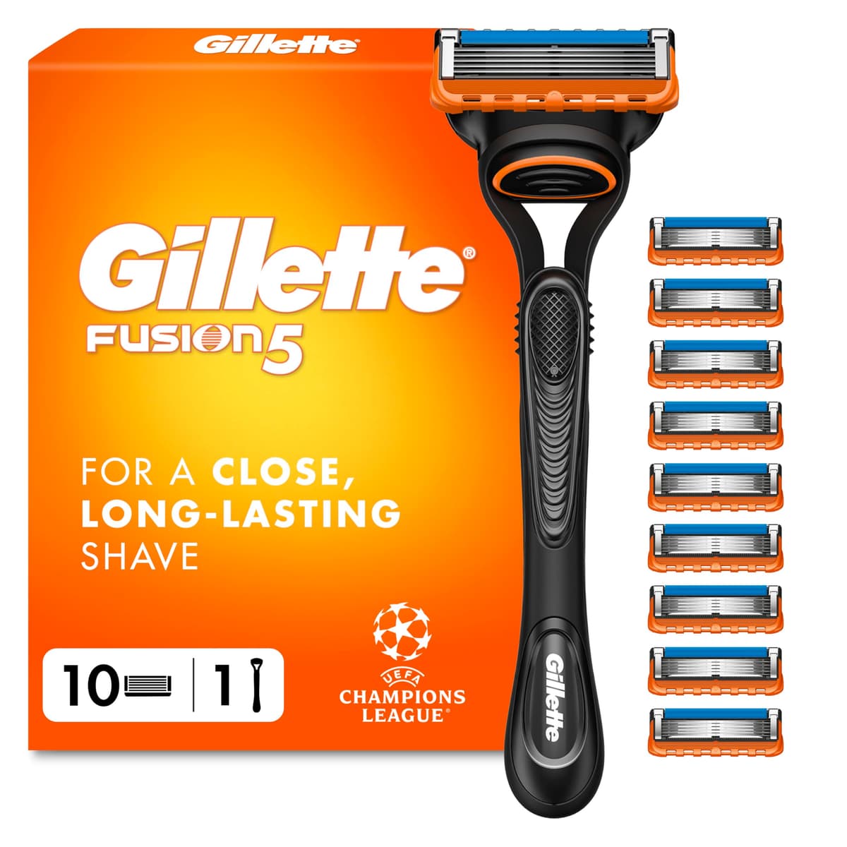 Gillette Fusion5 Razor Blades Men, Pack of 8 Razor Blade Refills with Precision Trimmer, 5 Anti-Friction Blades — view 10