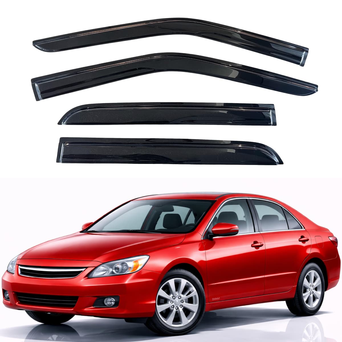 KPY Rain Guards Fit for 2006-2013 Lexus IS250 IS350, Out-Channel Window Visors Vent Wind Deflectors 4PC, Car Accessories for 06-13 Lexus is Series — view 15