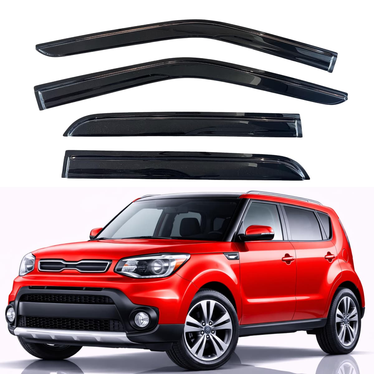 KPY Rain Guards Fit for 2006-2013 Lexus IS250 IS350, Out-Channel Window Visors Vent Wind Deflectors 4PC, Car Accessories for 06-13 Lexus is Series — view 47