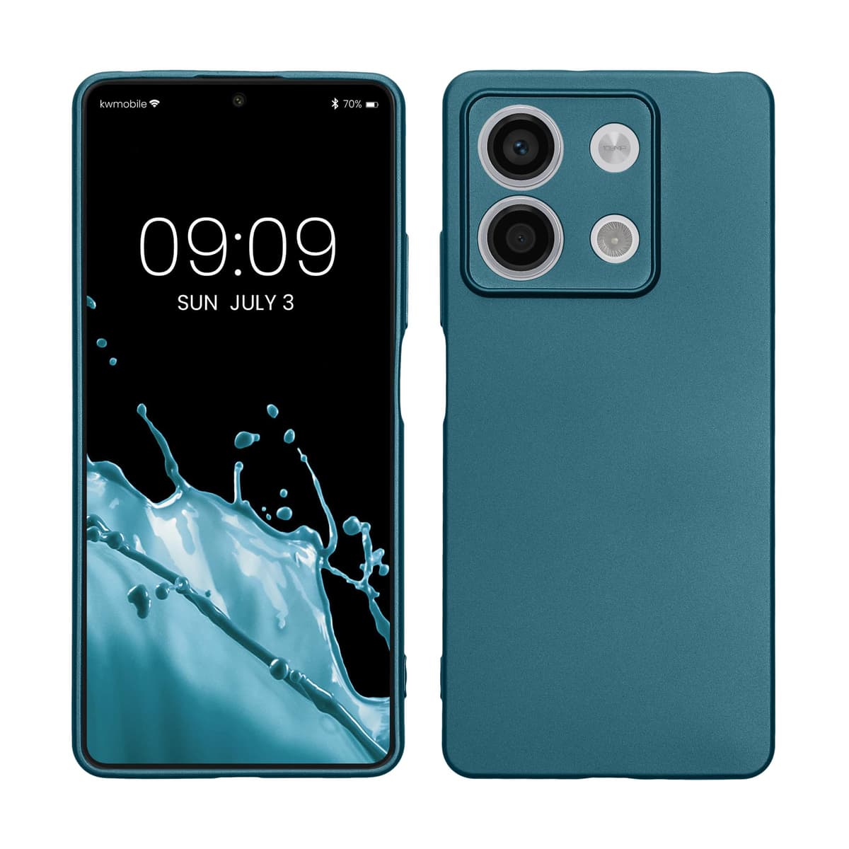 kwmobile Carcasa Compatible con Xiaomi Redmi Note 14 Pro 5G / Poco X7 Funda - Funda Ultrafina de TPU con Bordes elevados - Lavanda Metalizado — view 110