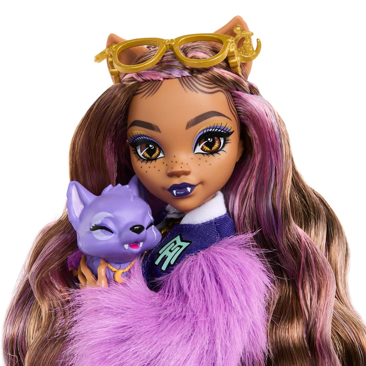 Monster High Fabulosa Clawdeen Wolf Muñeca articulada con Mascota Crescent, Conjunto de Moda y Accesorios, Juguete +4 años (Mattel HRP65) — view 3