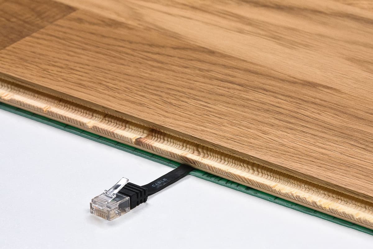 1aTTack.de 15m - CAT6 flat network patch cable (brown - 1 piece) 1000 Mbit/s Gigabit LAN flat cable CAT.6 Slim Micro installation cable — view 6