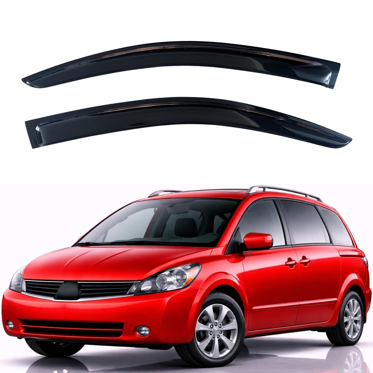 KPY Rain Guards Fit for 2006-2013 Lexus IS250 IS350, Out-Channel Window Visors Vent Wind Deflectors 4PC, Car Accessories for 06-13 Lexus is Series — view 212