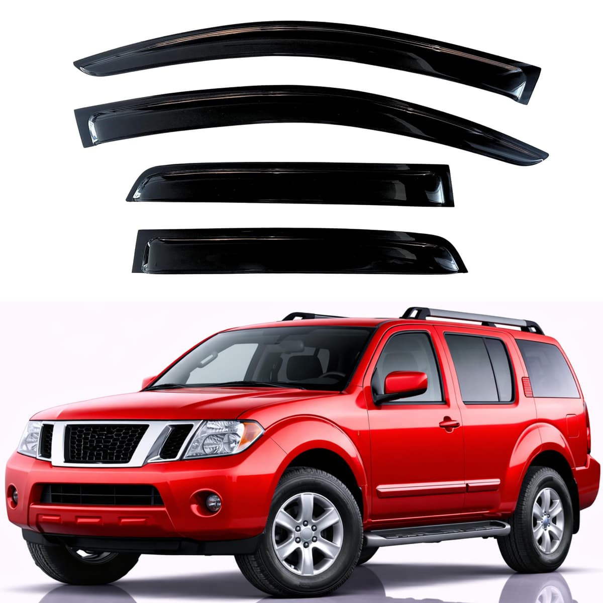 KPY Rain Guards Fit for 2006-2013 Lexus IS250 IS350, Out-Channel Window Visors Vent Wind Deflectors 4PC, Car Accessories for 06-13 Lexus is Series — view 265
