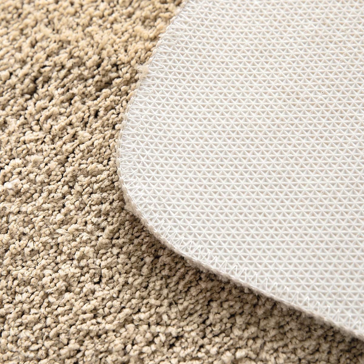 MIULEE Alfombra de Baño Antideslizante Absorbente Microfibra Alfombrilla Baño Lavable a Máquina Alfombra Ducha Baño Cocina Puertas de Entrada Pasillo para Dormitorio Salon Modernas 45x120 cm Beige — view 4