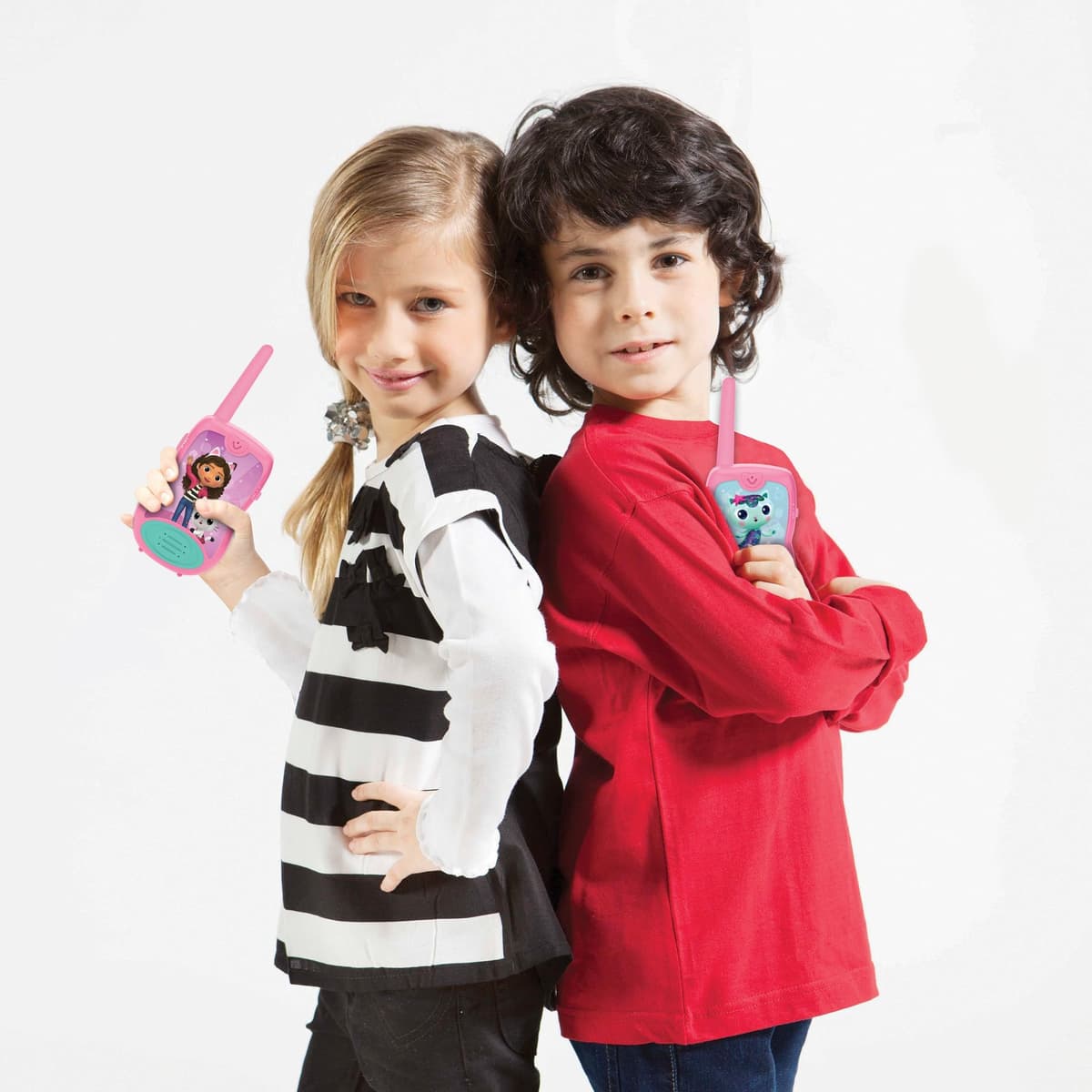 Lexibook, La Casa de Muñecas de Gabby, Walkie-Talkies 200m, Juego de comunicación para niños, Clip para cinturón, Funciona con Pilas, Rosa, TW12GDH — view 5