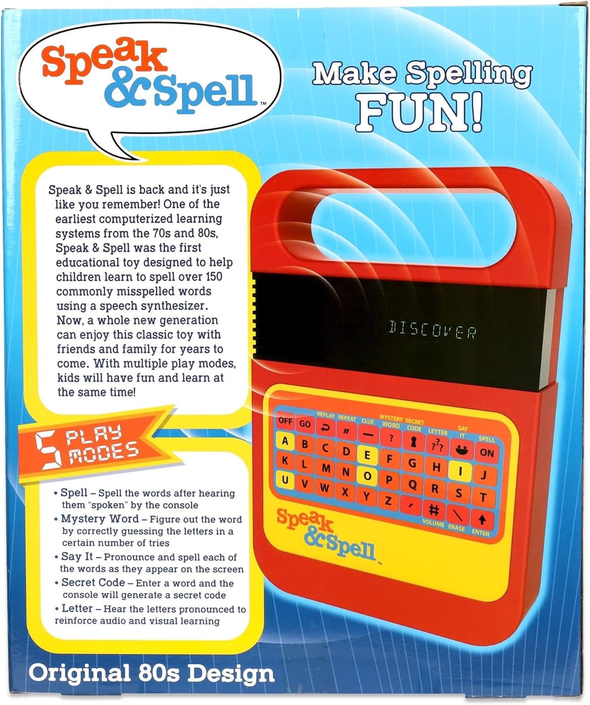 Speak & Spell Electronic Game - Educational Learning Toy, Spelling Games, 80s Retro Handheld Arcade, Autism Toys, Activity for Boys, Girls, Toddler, Ages 7+ — view 3