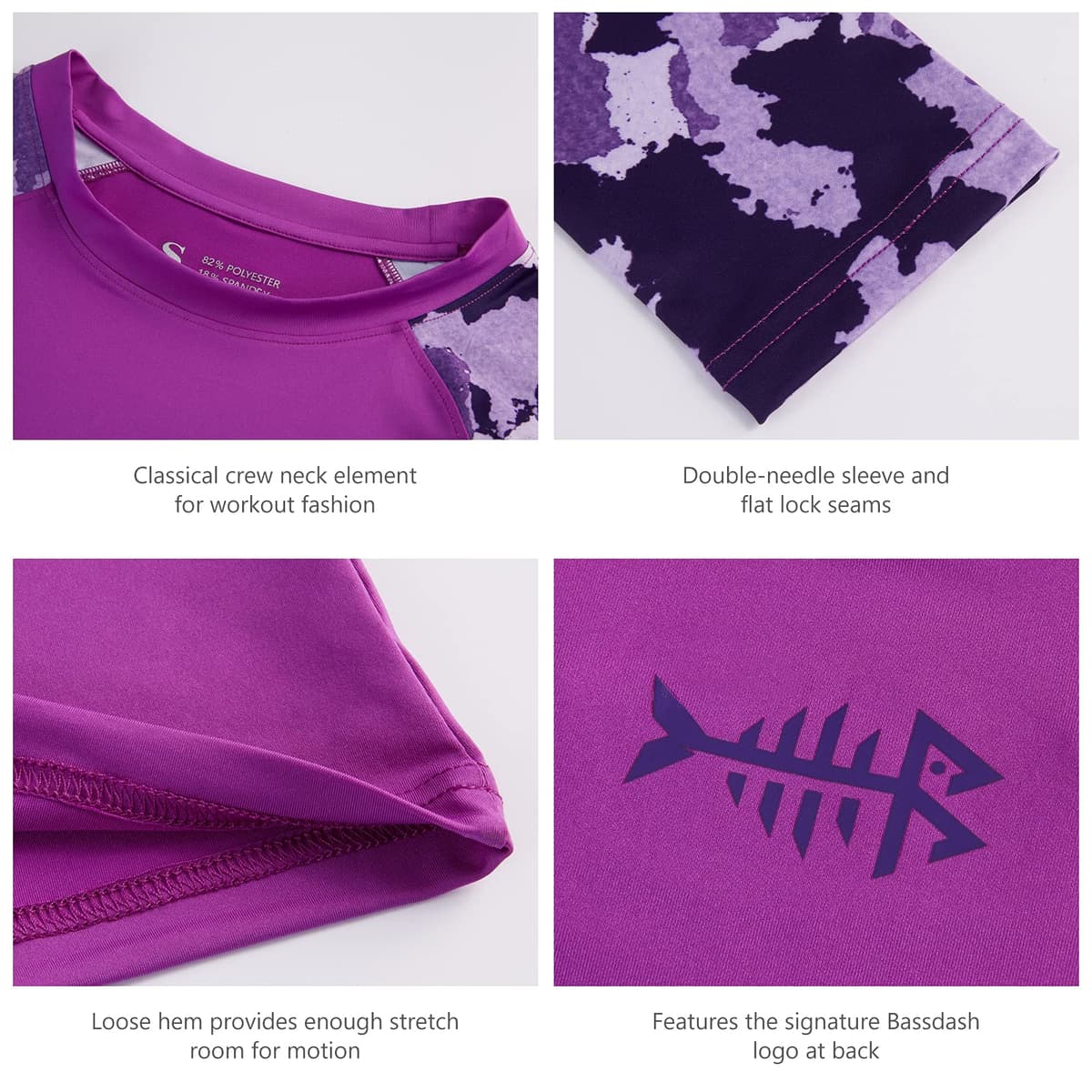 Bassdash - Camiseta de Manga Larga para Mujer con protección Solar UPF 50+ UV para Pesca, Senderismo, Rendimiento — view 6