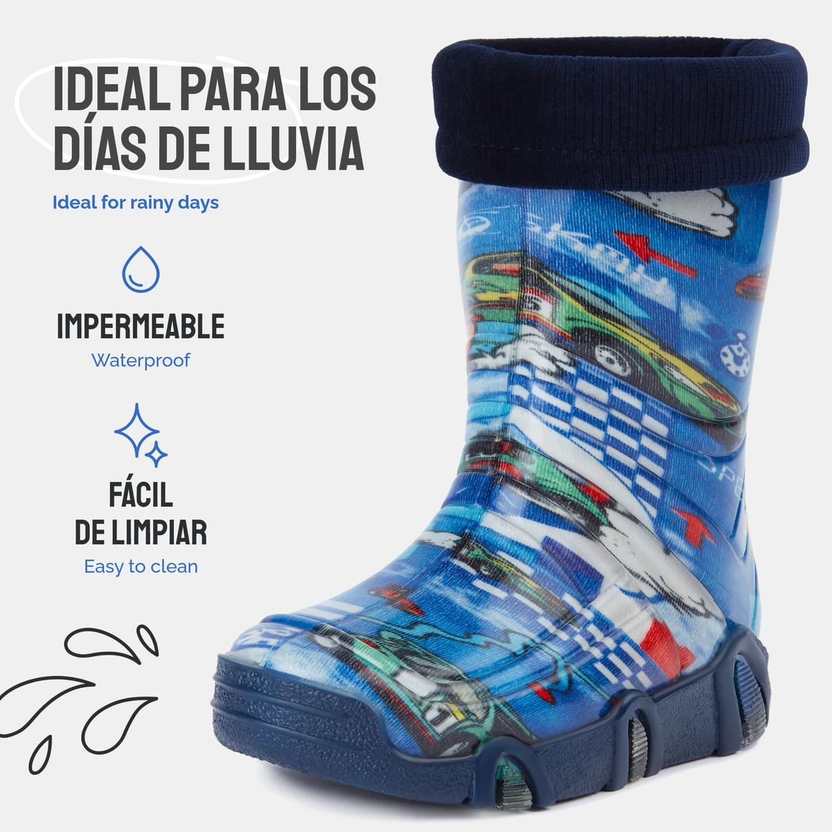 Ladeheid Botas de Agua Zapatos de Seguridad Calzado Unisex Niños Swk — view 3