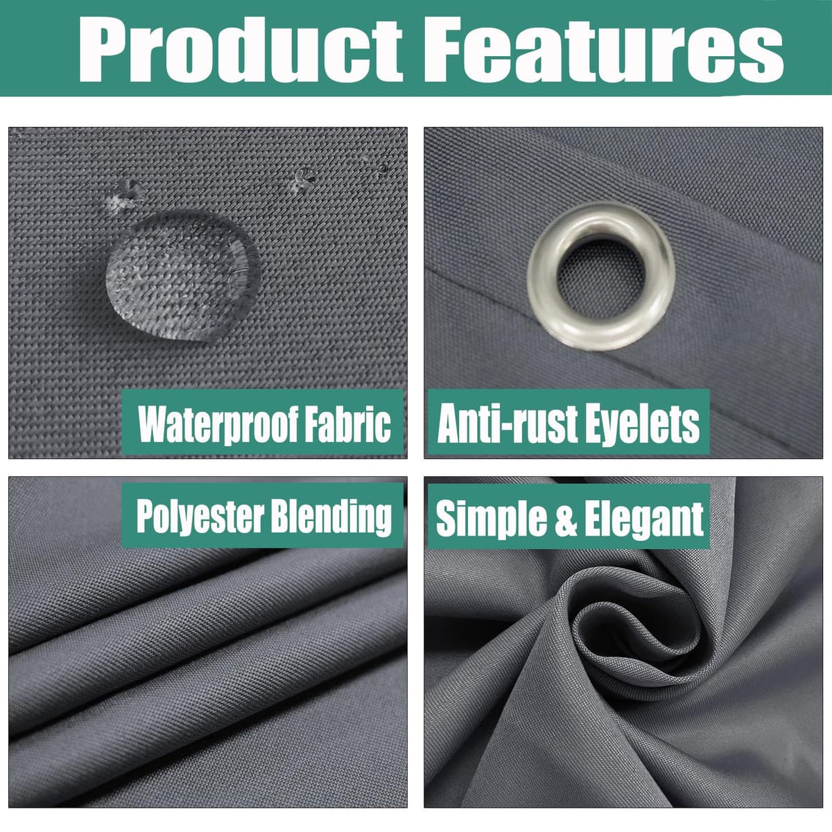 Balcony Privacy Screen for Backyard Deck Patio Balcony Fence Porch Sun Shade PVC UV Protection Sun Wind 8 Days Delivered 11 Colors 195 Sizes 420D Black — view 4
