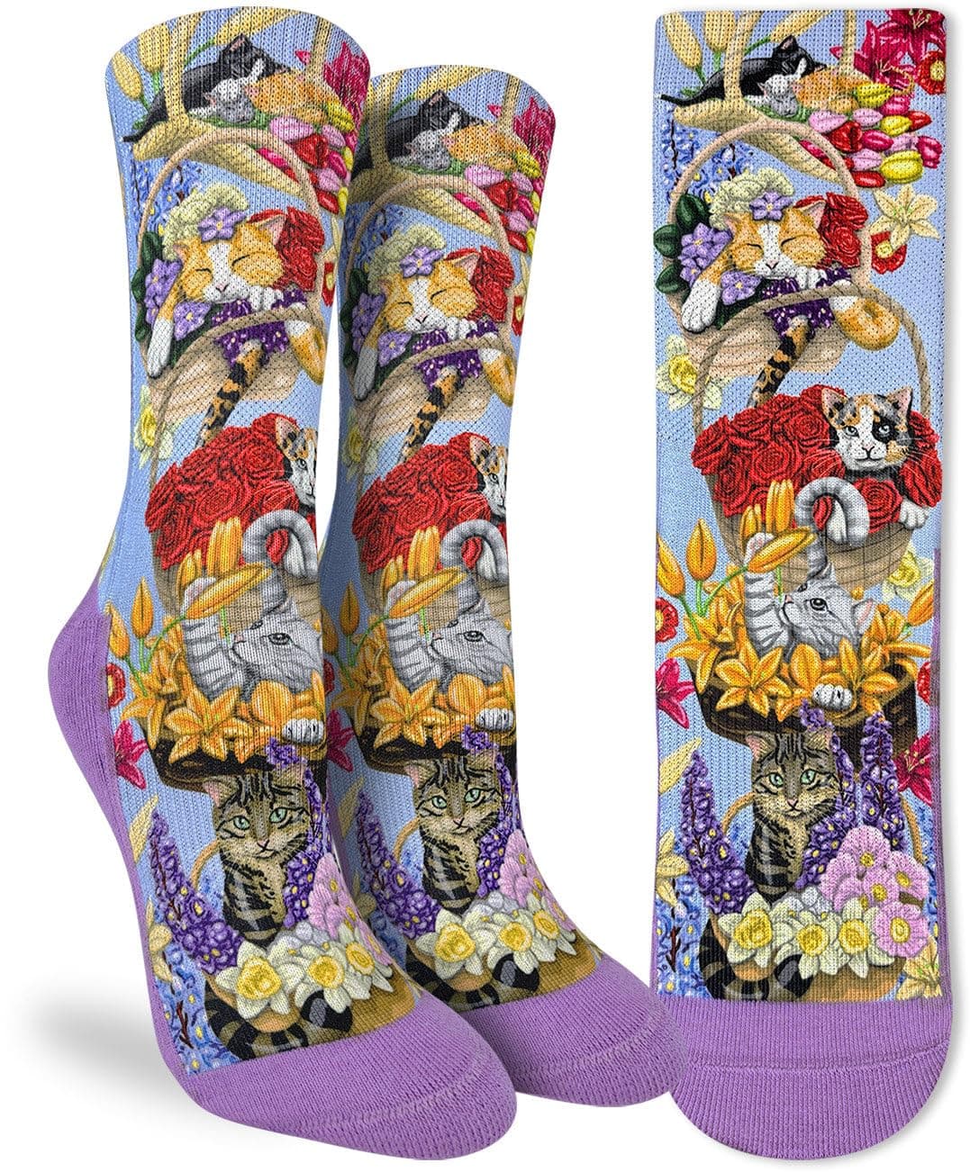 Good Luck Sock Women's Floral Dinosaurs Socks, Shoe Size 5-9 — view 103