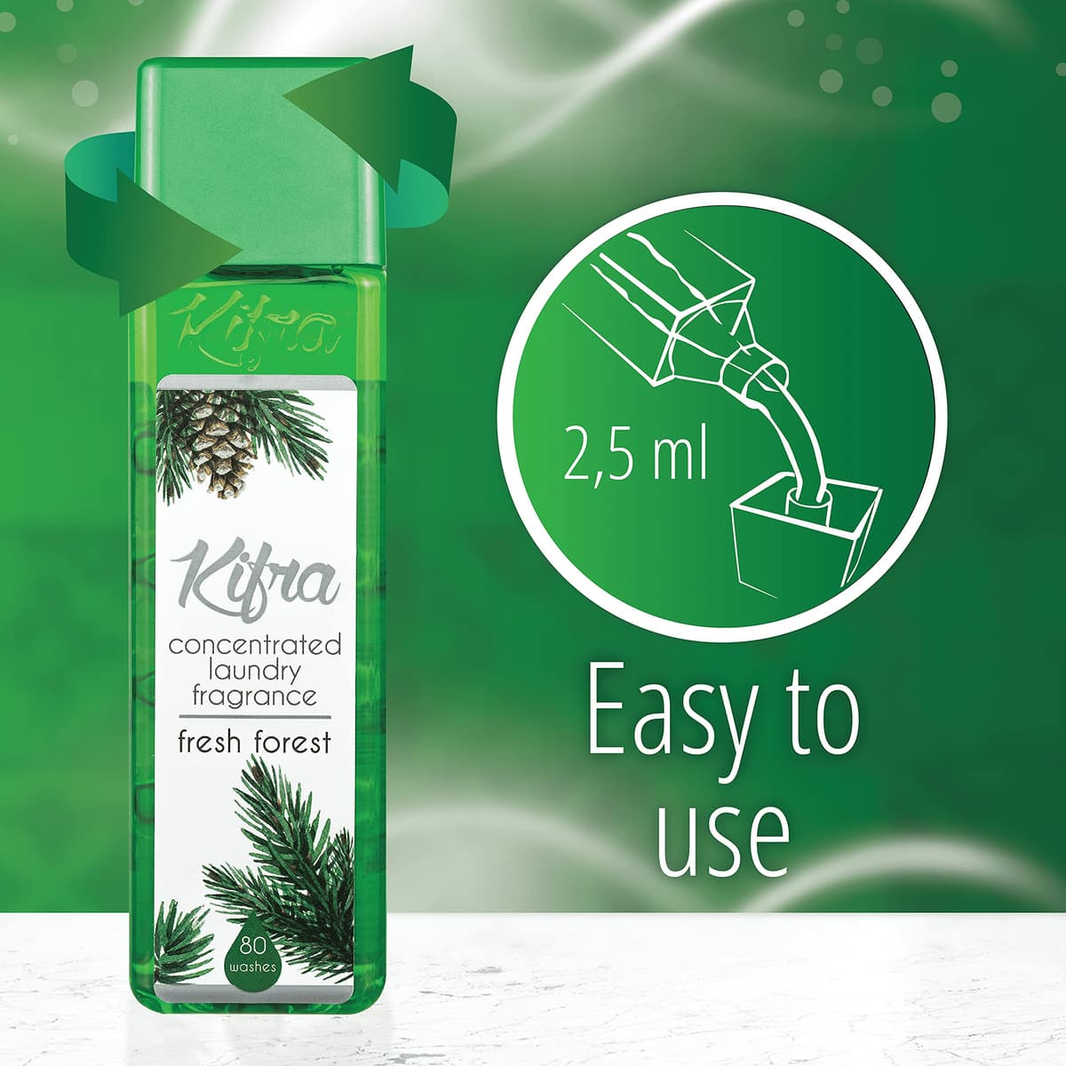 KIFRA FRESH FOREST Lavado concentrado fragancia 200ml 80 ciclos de lavado — view 6