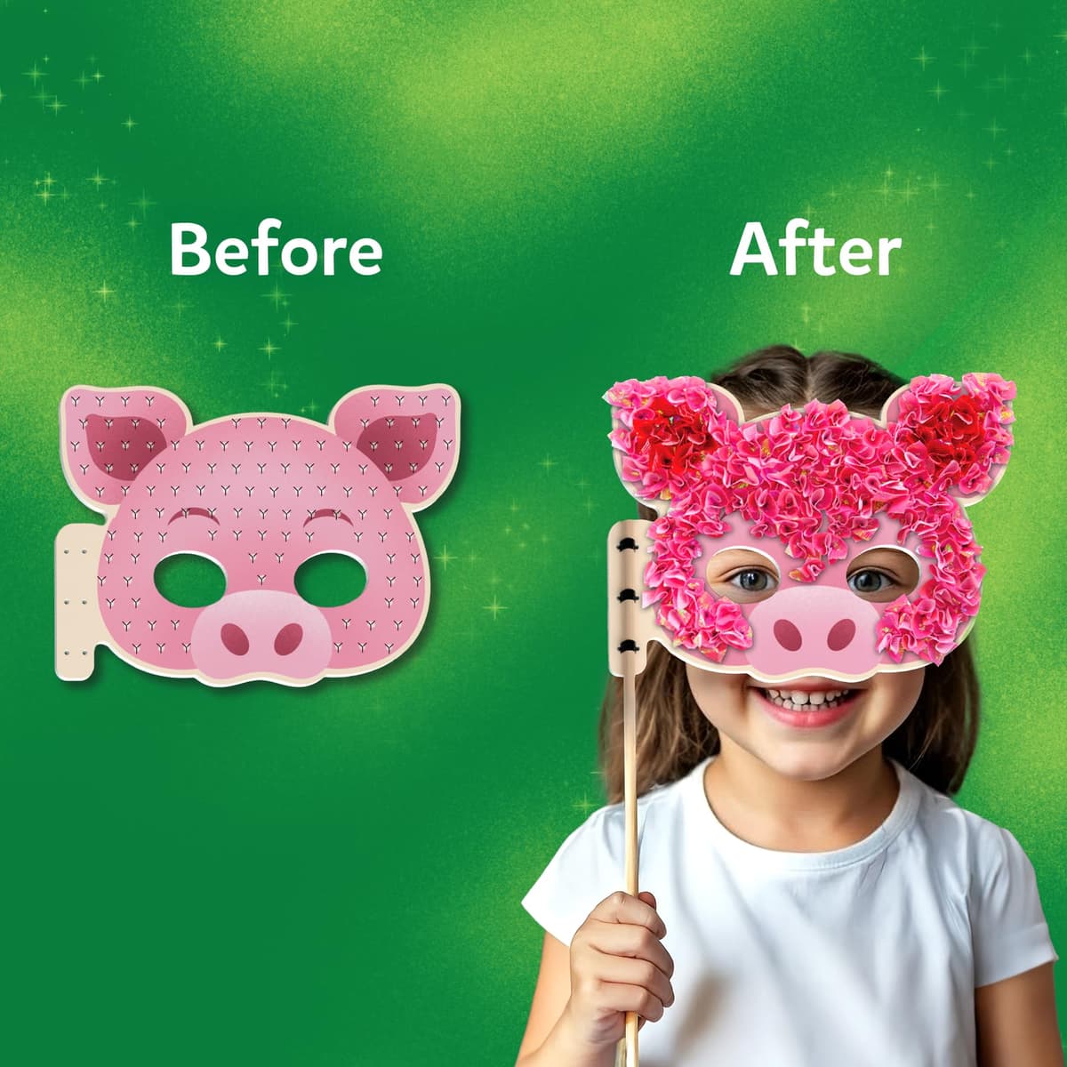 Skillmatics Poke-in Art - Animal Masks, Mess-Free Fun for Kids, DIY Sewing Craft Kits, Creative Activity, Gifts for Girls & Boys Ages 4, 5, 6, 7, 8, 9 — view 7