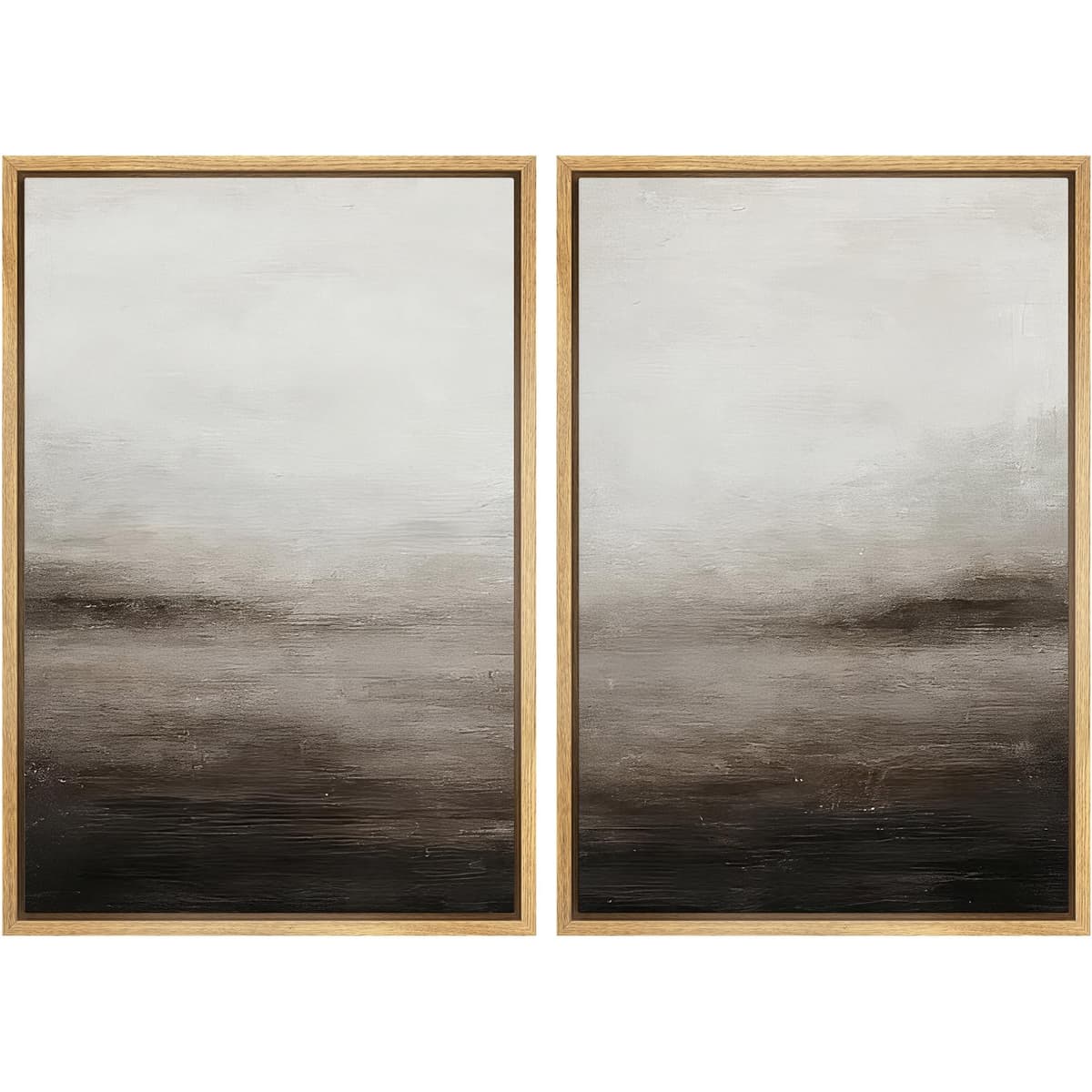 MUDECOR Framed Canvas Print Wall Art Monochromatic Gradient Abstract Minimalist Gray Illustrations Modern Art Decorative Bohemian Colorful Chic for Living Room, Bedroom, Office - 16"x24"x2 Black — view 124