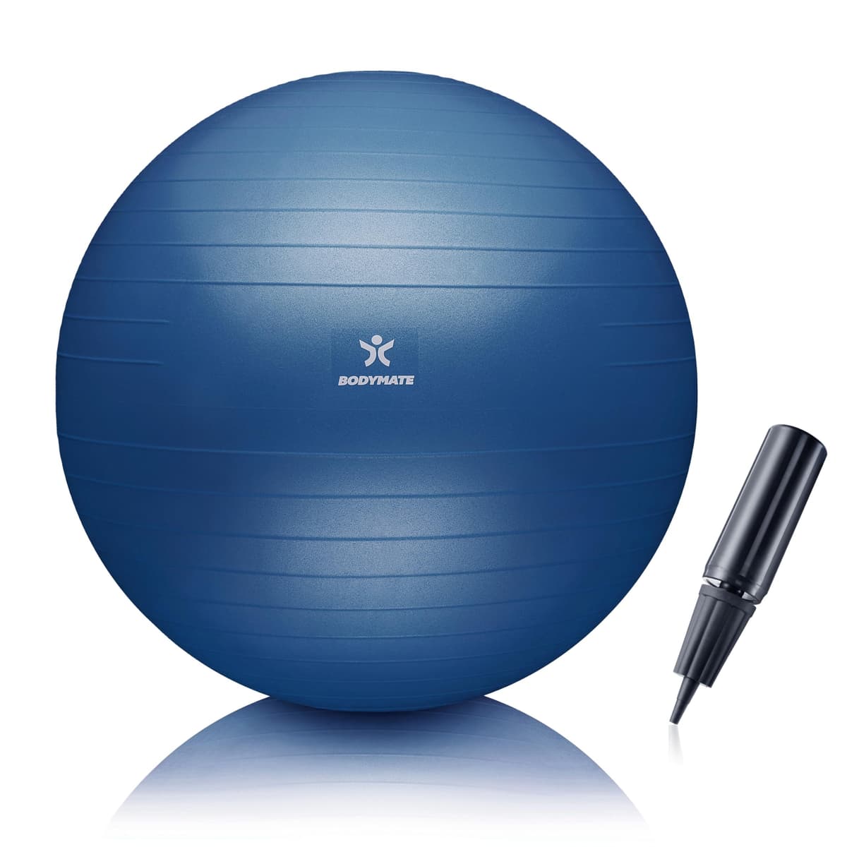 BODYMATE Pelota de Ejercicio para Fitnes con Sistema antirreventones | con bombín | Bola de Yoga Pilates y Ejercicio | Balón para Sentarse | Balon de Ejercicio para Fitness — view 11