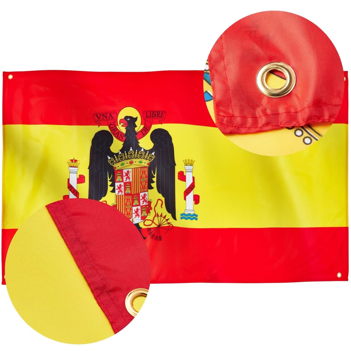 Runesol Cornwall Flag - 91x152cm, 3ft x 5ft, Cornish Flag, 4 Grommets, Eyelet in Every Corner, Premium Quality, Inside & Outside Use, Vivid Colours — view 688