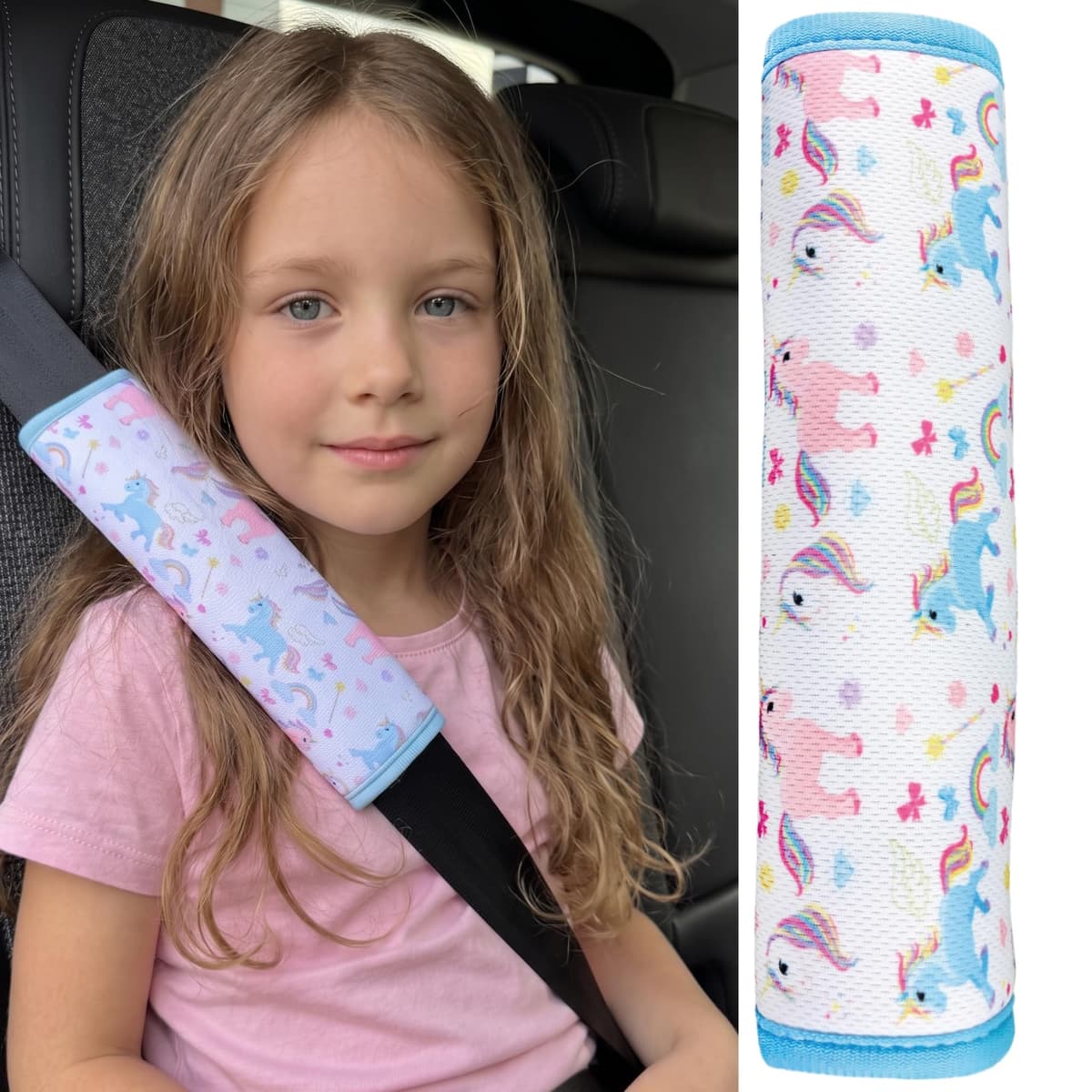 HECKBO 1x Kids Car Seat Belt Pads Seat Belt Protectors - Cars - Seat Belt Pads for Kids and Babies- Ideal for any Seat Belt Car Booster Seat Kids Bicycle — view 19