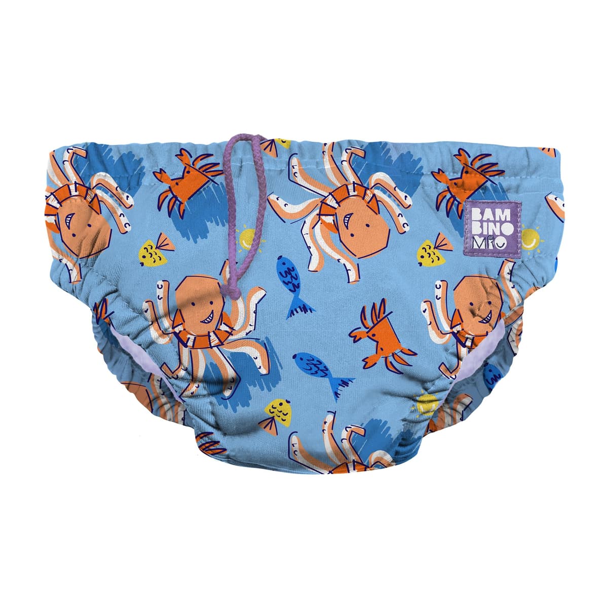 Bambino Mio Baby and Toddler Reusable Swim Nappy Pant, 2-3 Years, Whale Wharf, Boys and Girls — view 17