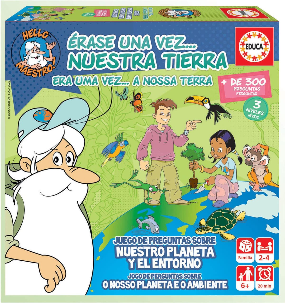Educa - Once Upon a Time A Life, Educational Family Board Game with over 300 Questions and Answers on Anatomy and Biology, Starting at 6 Years (18855) — view 7