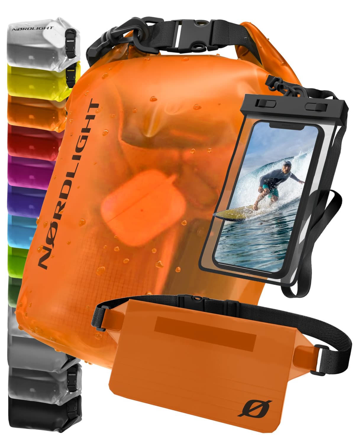 Nordlight Mochila Impermeable Roll Top 25L - Hybrid 25" | Bolsa Seca Con Compartimento Para Portátil De 15 Pulgadas, Bolsillos Exteriores E Interiores, Sistema De Transporte Acolchado — view 27