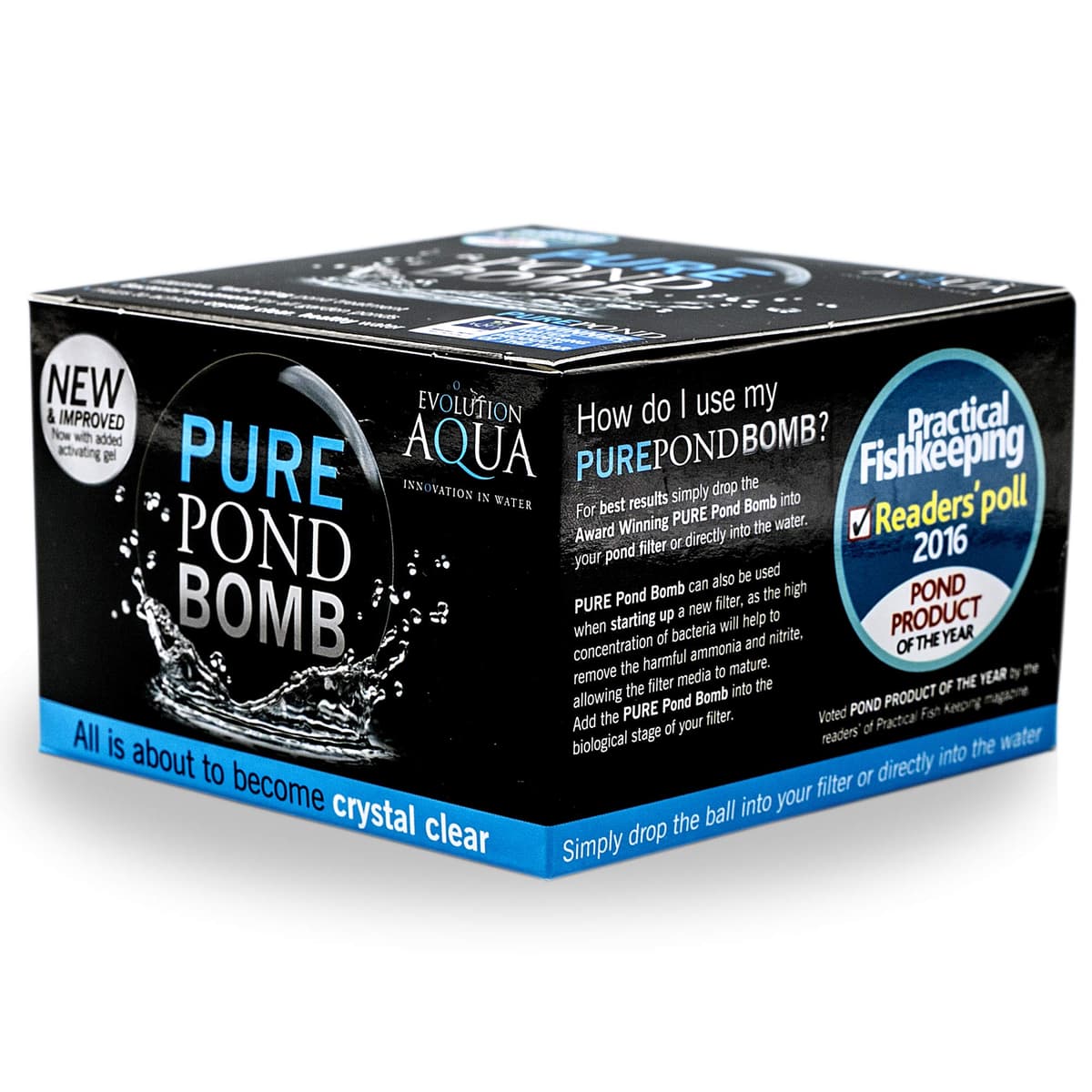 Evolution Aqua Pure Pond Bomb – for Crystal Clear Healthy Water, Treats up to 20,000 litres — view 2