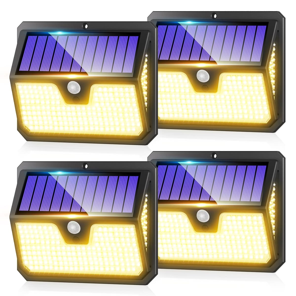 Seklin Outdoor Solar Lights, 238 LED Solar Security Lights and 3 Modes Motion Sensor 270° Wide Angle Solar Powered Lights IP65 Waterproof Solar Wall Light for Front Door Yard Garage Garden — view 12