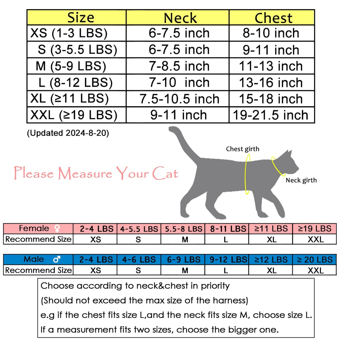 Escape Proof Cat Harness with Leash Large, Adjustable Cat Walking Jackets, Padded Cat Vest Sailor Suit Navy — view 2