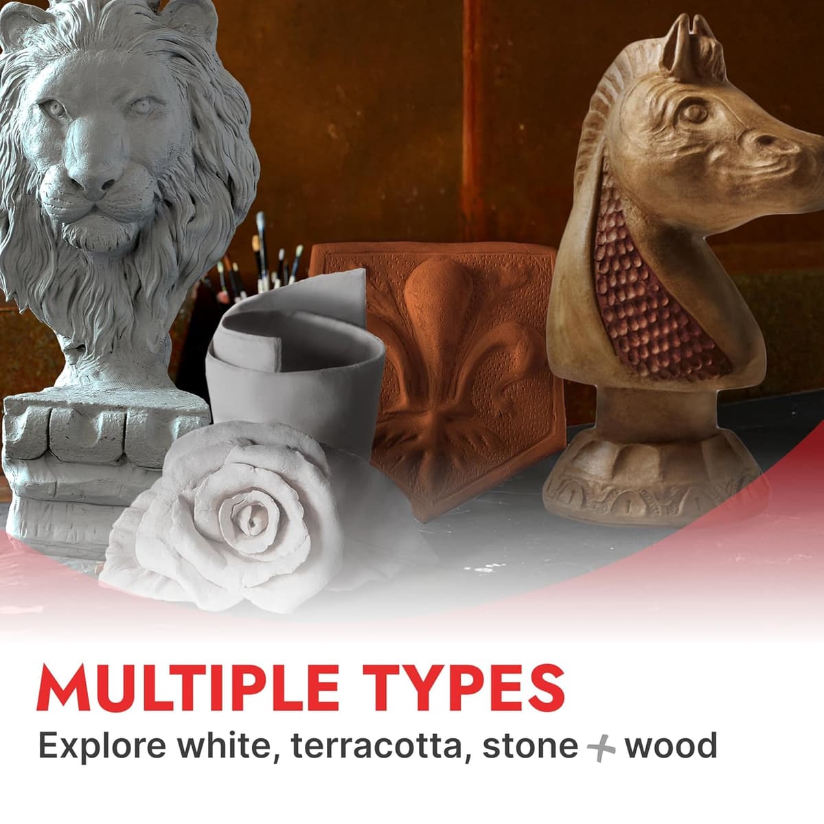 DAS White 1 kg Air Drying Modelling Clay — view 6