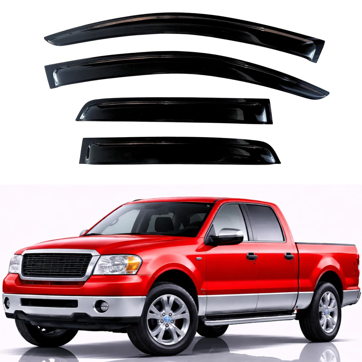 KPY Rain Guards Fit for 2006-2013 Lexus IS250 IS350, Out-Channel Window Visors Vent Wind Deflectors 4PC, Car Accessories for 06-13 Lexus is Series — view 20