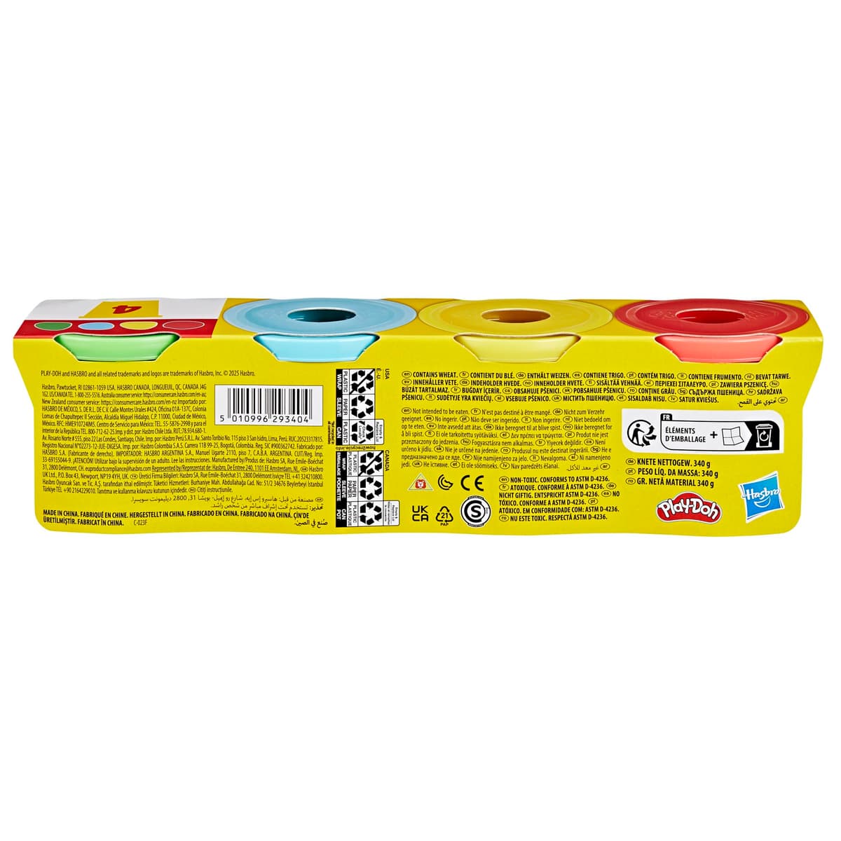 Play-Doh Pack de 4 Colores clásicos, Botes de 85 Gramos — view 4