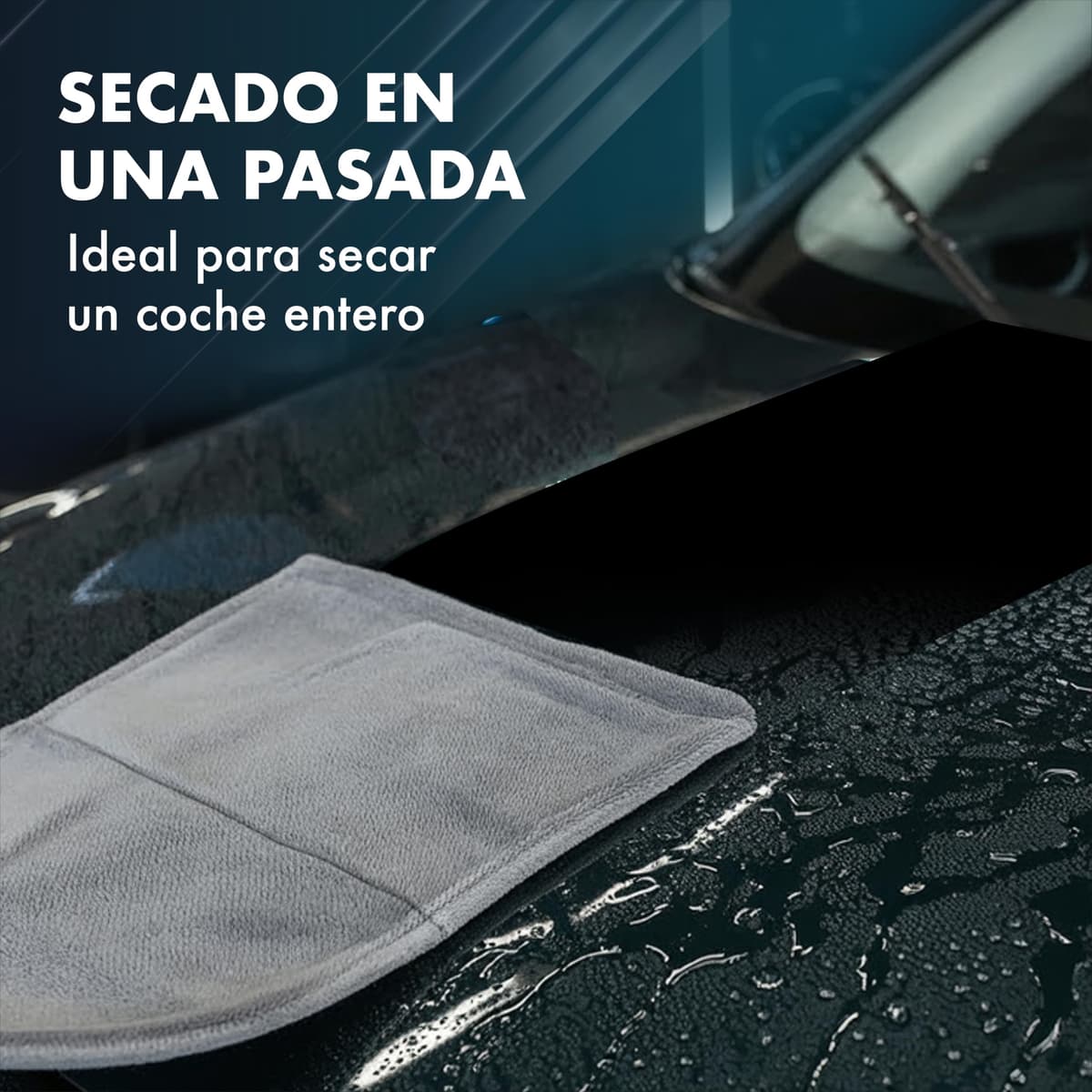 Paño de Secado para Coche L - 40x60 cm - 1800 g/m² Ultraabsorbente para Limpieza Coche & Detailing — view 2