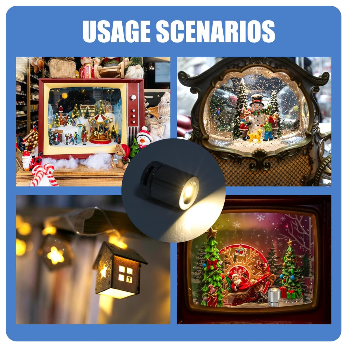 20 pcs Mini Luce LED Blanco Cálido Luci LED,Mini Luces LED con batería,Mini Luz LED Adhesiva, luz Micro LED para Manualidades,Manualidades Hechas a Mano, para Modelos en Modello FAI Da Te — view 4