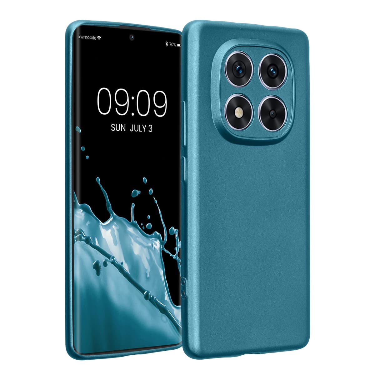 kwmobile Carcasa Compatible con Xiaomi Redmi Note 14 Pro 5G / Poco X7 Funda - Funda Ultrafina de TPU con Bordes elevados - Lavanda Metalizado — view 183