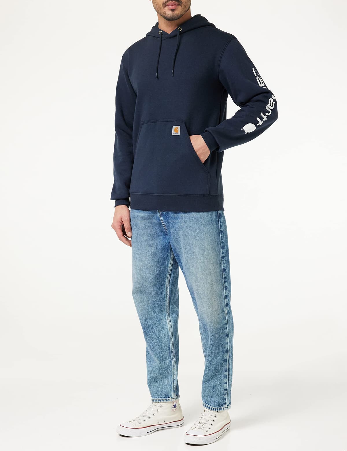 Carhartt Workwear Kapuzenpullover Hoodie Original Fit mit Ärmellogo — view 2