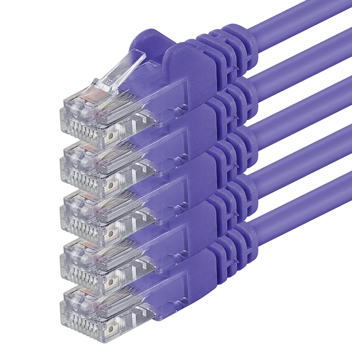 1aTTack.de 0.25m - black - 10 pieces - (PACK) - CAT.6 CAT6 Ethernet LAN network cable 1000 Mbit/s patch cable — view 32