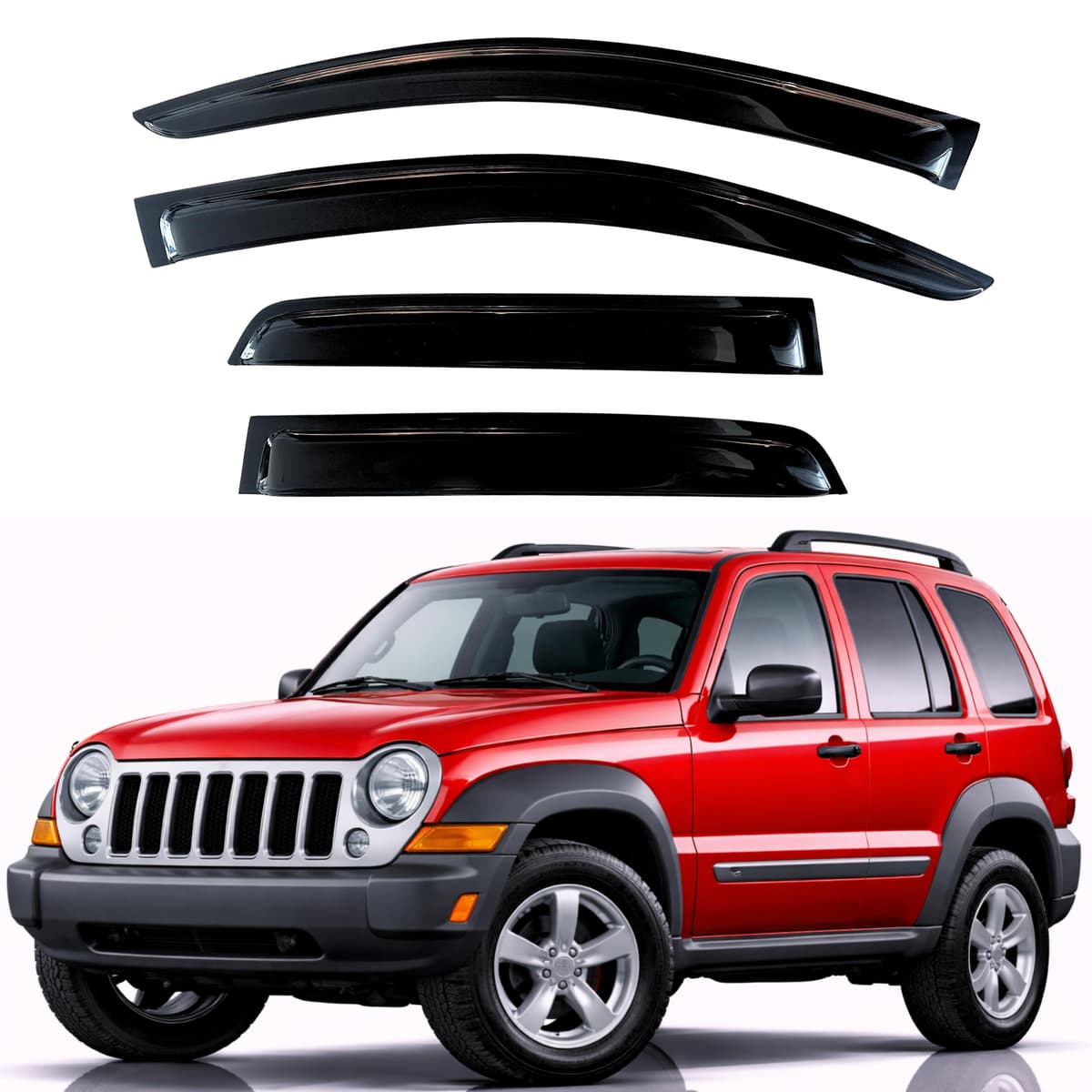 KPY Rain Guards Fit for 2006-2013 Lexus IS250 IS350, Out-Channel Window Visors Vent Wind Deflectors 4PC, Car Accessories for 06-13 Lexus is Series — view 117