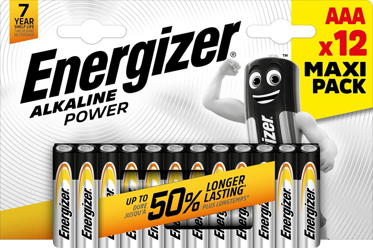 nergizer - Alkaline Power, Pack de 24 Pilas AAA 1,5V, Larga duración para Uso Cotidiano, sin sulfataciones y con hasta 10 años de vida útil — view 7