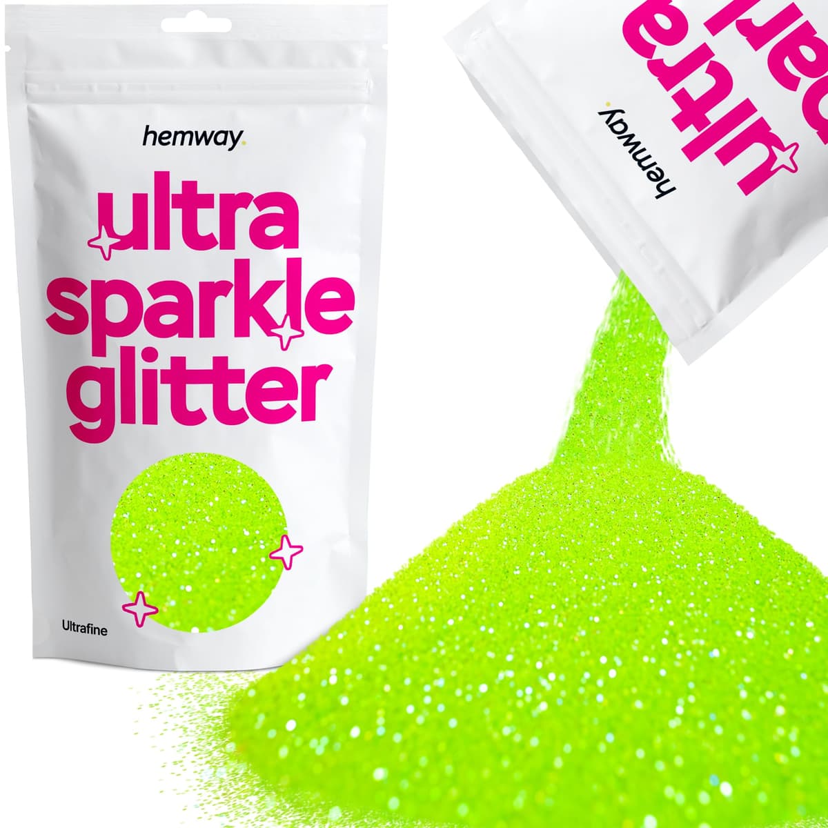 Hemway Ultra Sparkle Glitter Baby Pink Iridescent 100g Fine | Glitter for Arts & Craft, Makeup, Nail Art, Crafting, Card Making, Sparkle Decoration — view 86
