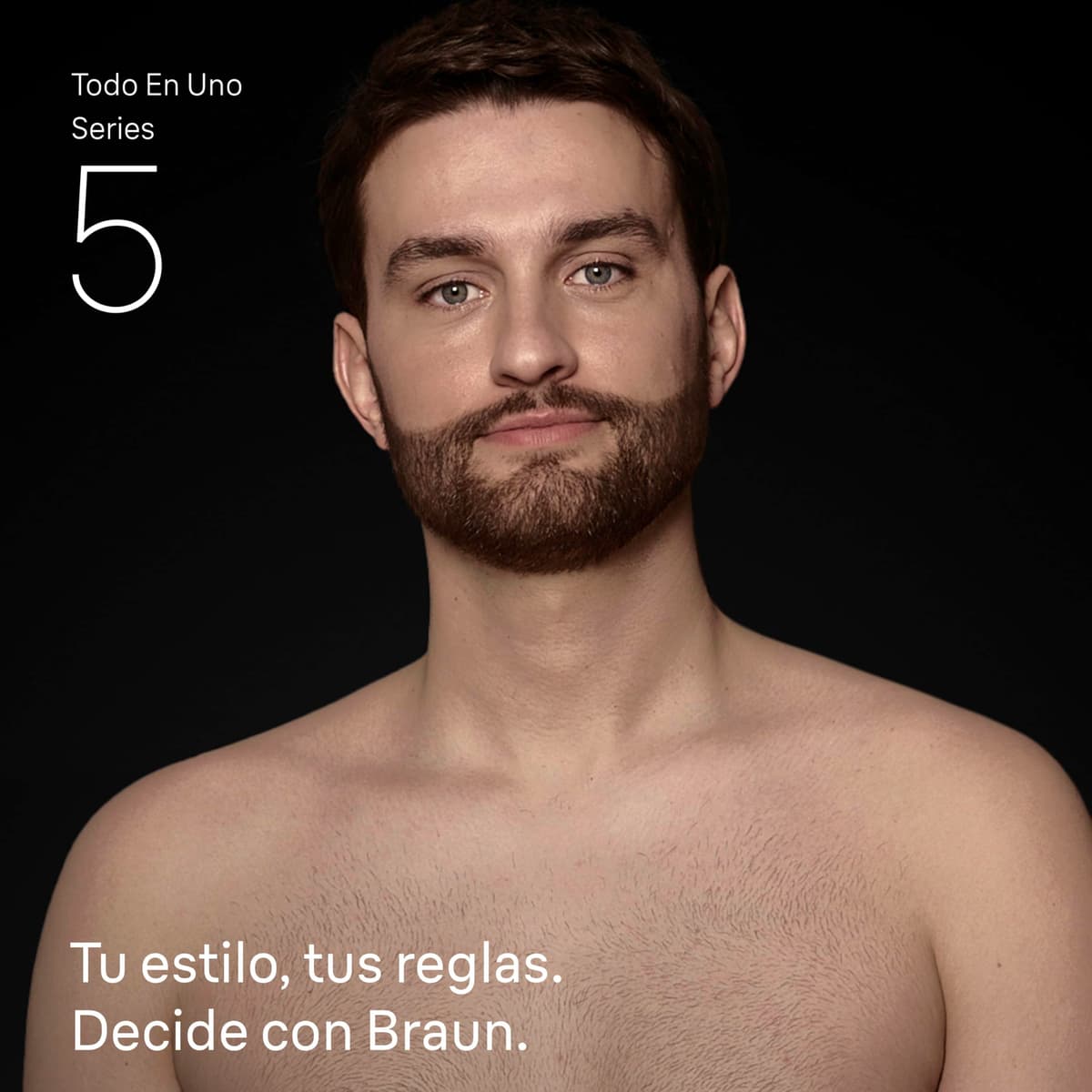 Braun Recortadora Todo en Uno Series 5, AIO5545, Kit de Styling 9en1 para Barba, Pelo, Orejas, Nariz Y Cuerpo, 120 Min, Cortapelos Hombre con Lámina Ultra Afilada, Recorte Preciso Y Eficiente, Gris — view 3