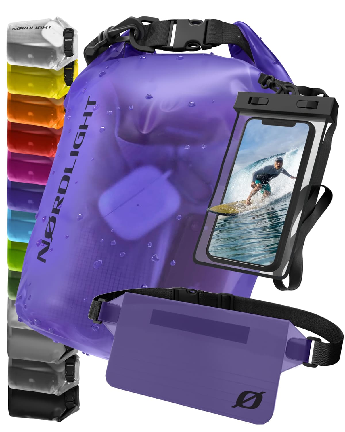 Nordlight Mochila Impermeable Roll Top 25L - Hybrid 25" | Bolsa Seca Con Compartimento Para Portátil De 15 Pulgadas, Bolsillos Exteriores E Interiores, Sistema De Transporte Acolchado — view 17