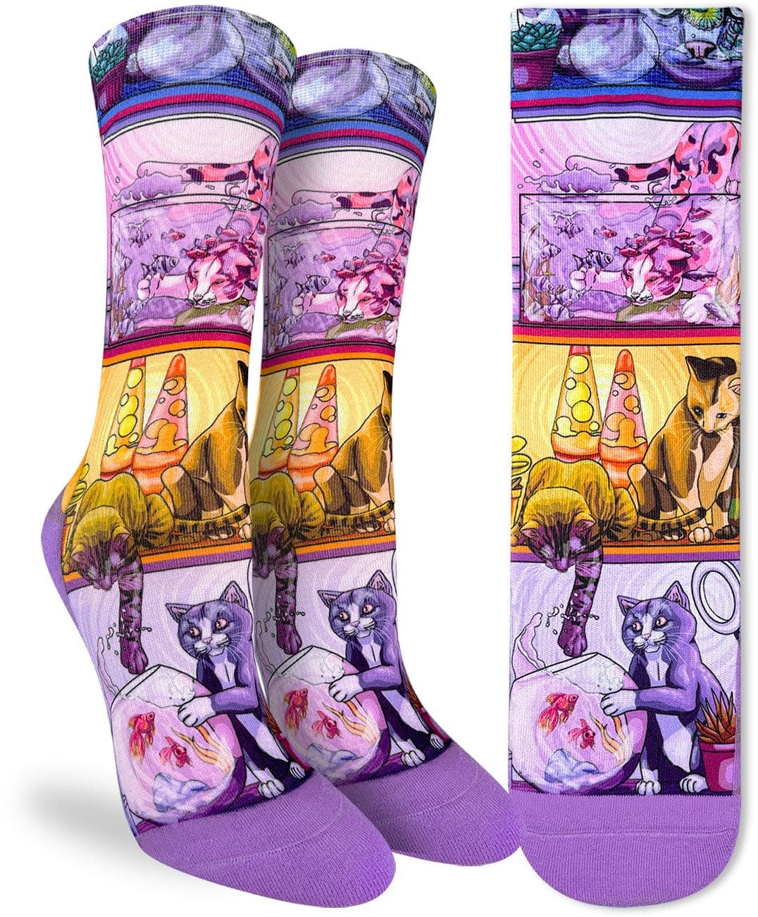 Good Luck Sock Women's Floral Dinosaurs Socks, Shoe Size 5-9 — view 94