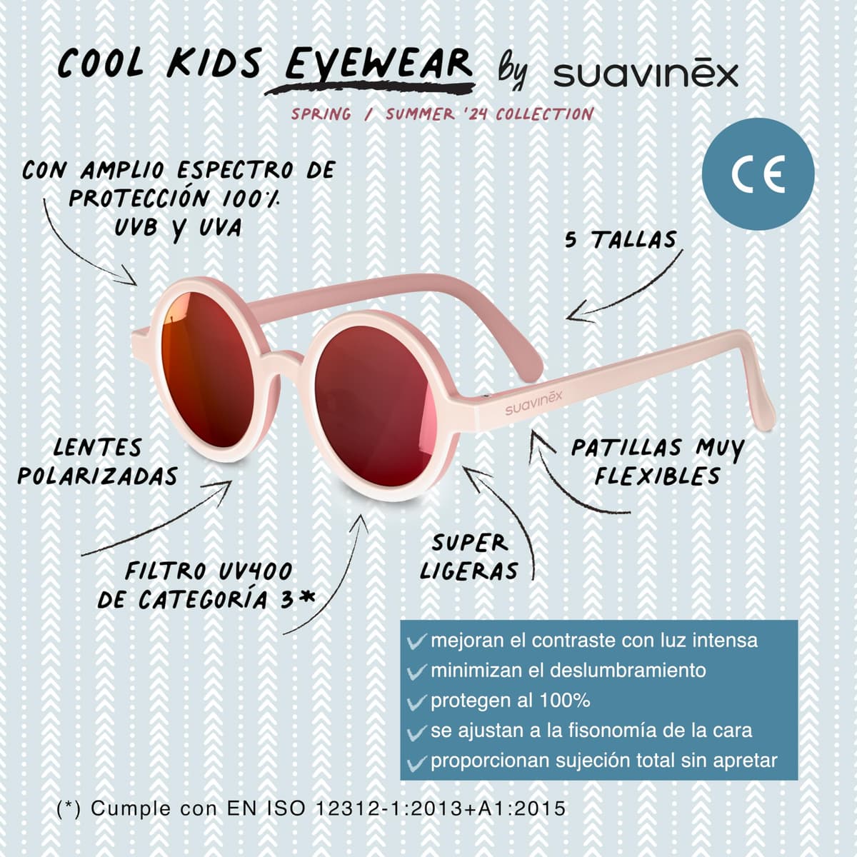 Suavinex, Gafas de Sol para Bebés de 12 a 24 Meses, Polarizadas, con Filtro UV 400, Cat. 3, 100% Protección Rayos UVA y UVB, con Funda Incluida, Muy Flexibles y Ligeras — view 7
